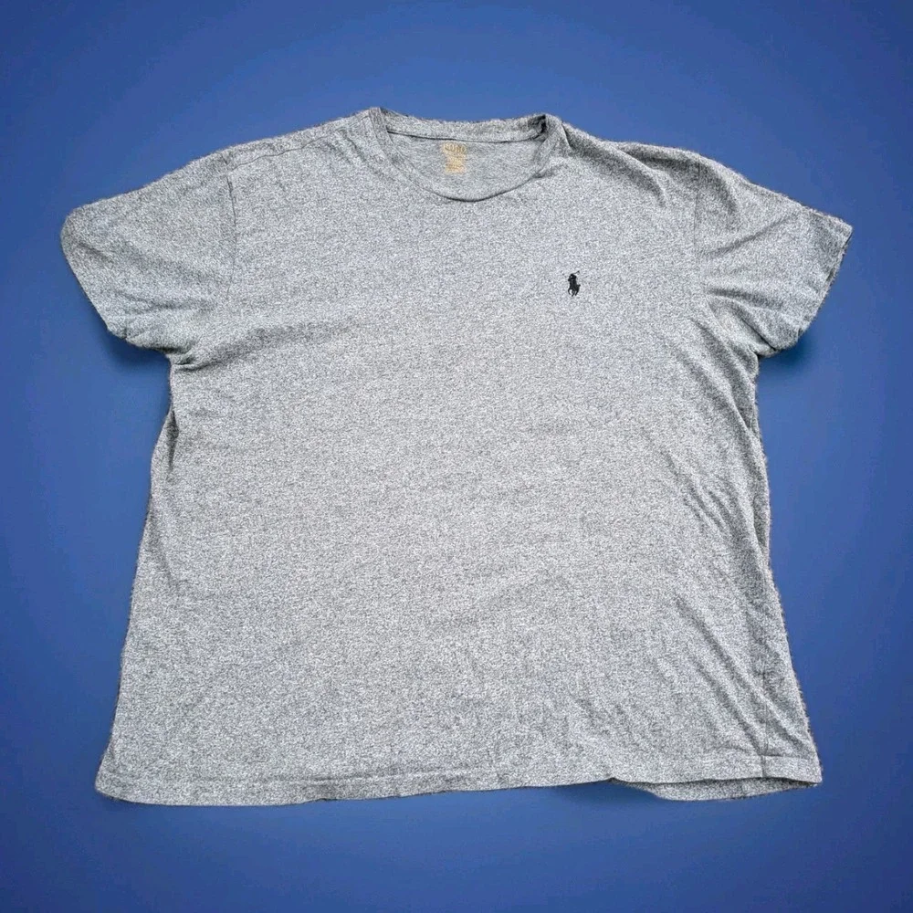 Polo Ralph Lauren Pony Logo T Shirt Mens‎ Medium Static Heather Gray